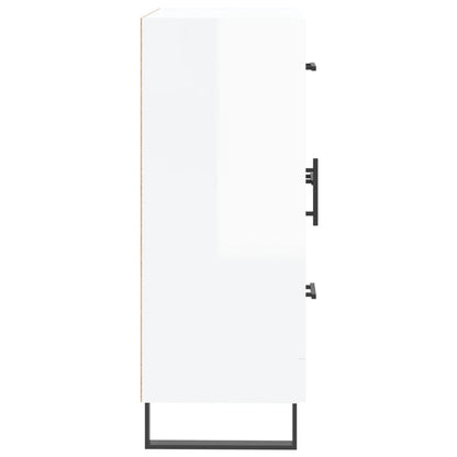 Sideboard High Gloss White 69.5x34x90 cm Engineered Wood