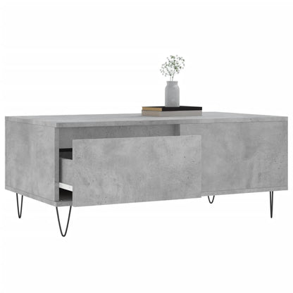 Coffee Table Concrete Grey 90x50x36.5 cm Engineered Wood