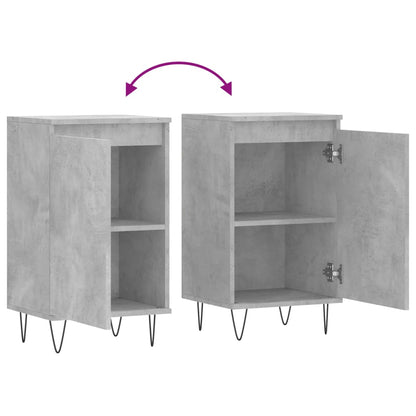 Sideboards 2 pcs Concrete Grey 40x35x70 cm Engineered Wood