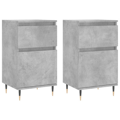 Sideboards 2 pcs Concrete Grey 40x35x70 cm Engineered Wood