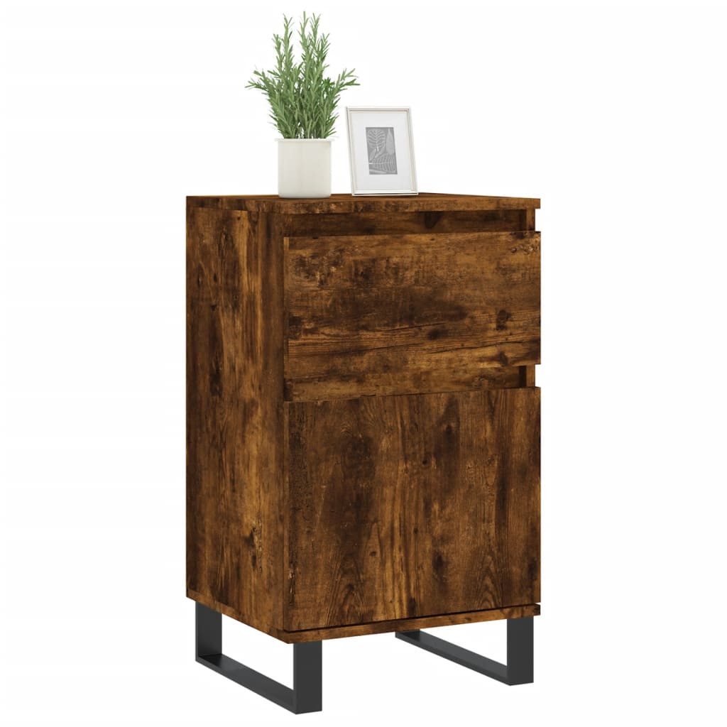 Sideboards 2 pcs Smoked Oak 40x35x70 cm Engineered Wood