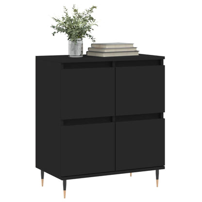 Sideboard Black 60x35x70 cm Engineered Wood