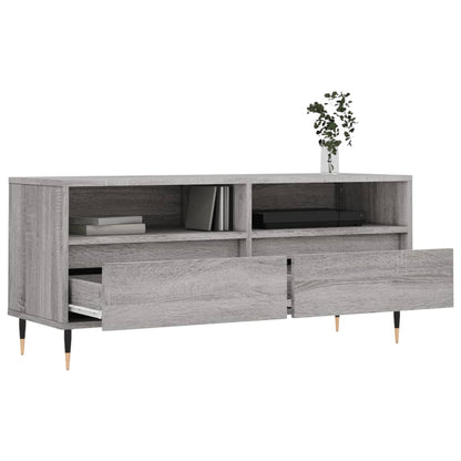 TV Cabinet Grey Sonoma 100x34.5x44.5 cm Engineered Wood