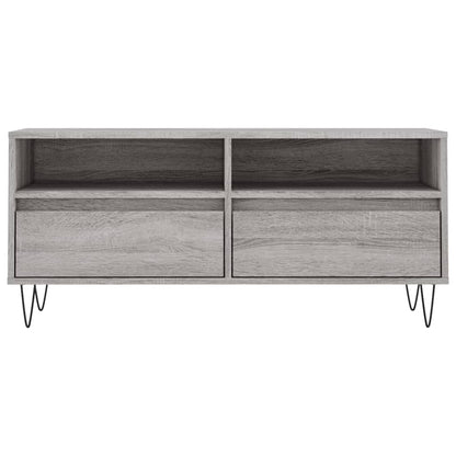 TV Cabinet Grey Sonoma 100x34.5x44.5 cm Engineered Wood