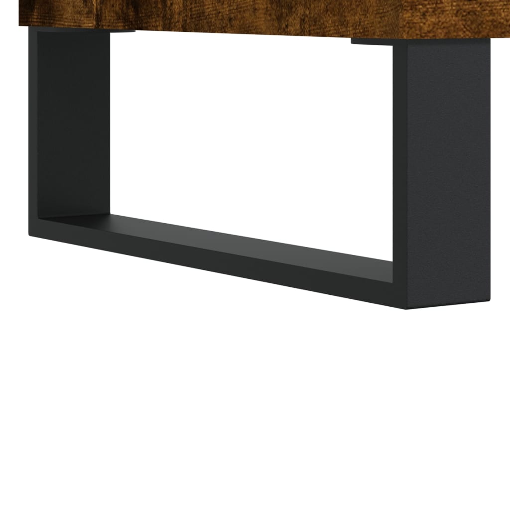 TV Cabinet Smoked Oak 100x34.5x44.5 cm Engineered Wood