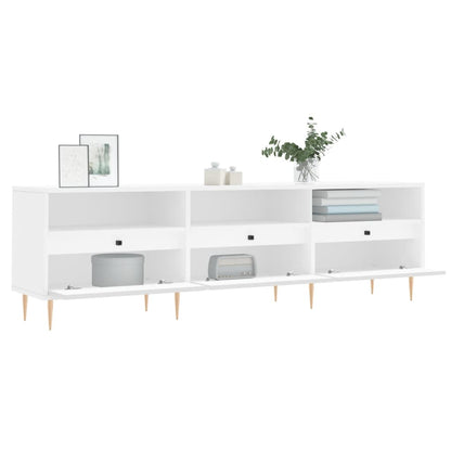 TV Cabinet White 150x30x44.5 cm Engineered Wood