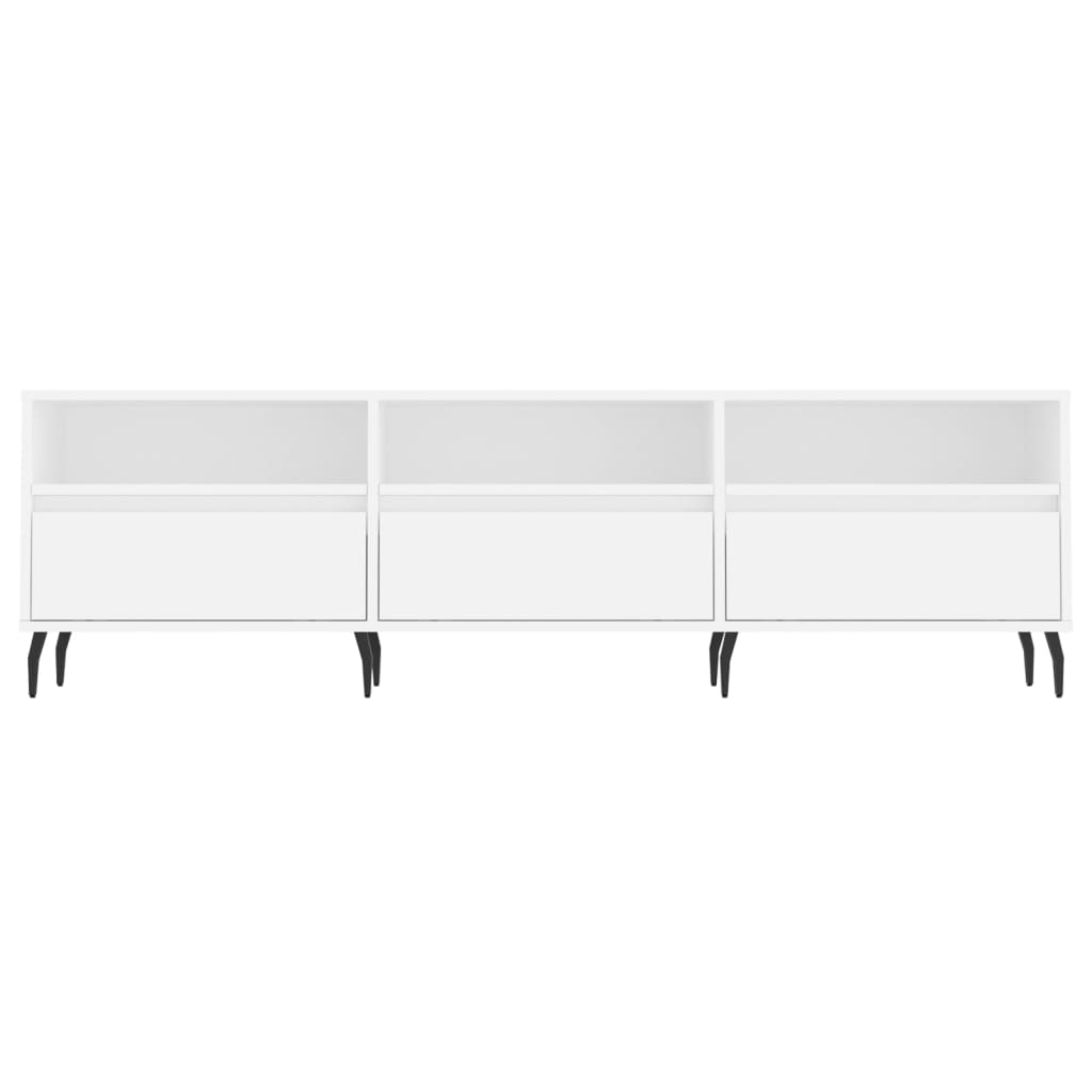 TV Cabinet White 150x30x44.5 cm Engineered Wood