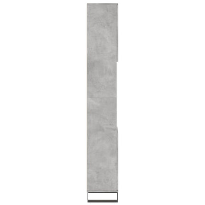 Bathroom Cabinet Concrete Grey 30x30x190 cm Engineered Wood