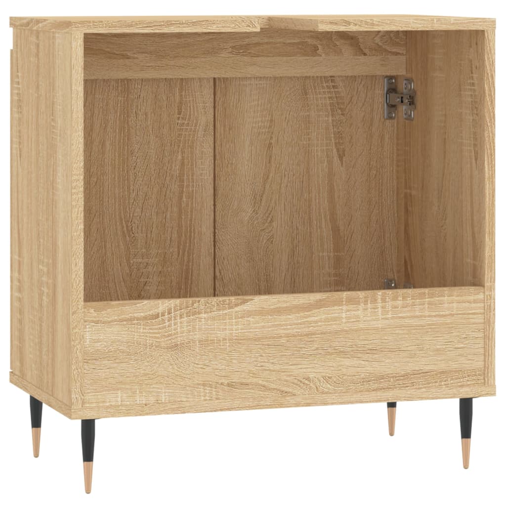 Bathroom Cabinet Sonoma Oak 58x33x60 cm Engineered Wood