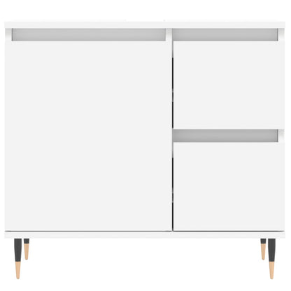 Bathroom Cabinet White 65x33x60 cm Engineered Wood