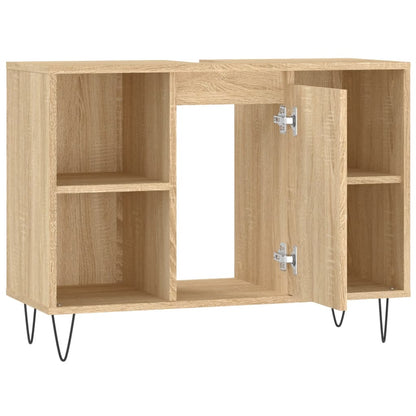 Bathroom Cabinet Sonoma Oak 80x33x60 cm Engineered Wood