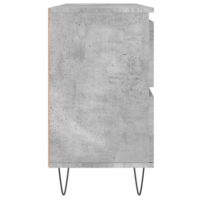 Bathroom Cabinet Concrete Grey 80x33x60 cm Engineered Wood