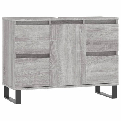 Bathroom Cabinet Grey Sonoma 80x33x60 cm Engineered Wood