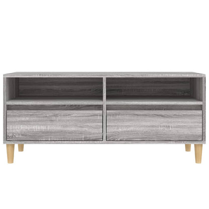 TV Cabinet Grey Sonoma 100x34.5x44.5 cm Engineered Wood