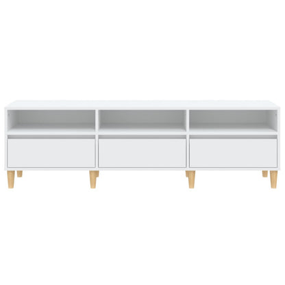 TV Cabinet White 150x30x44.5 cm Engineered Wood