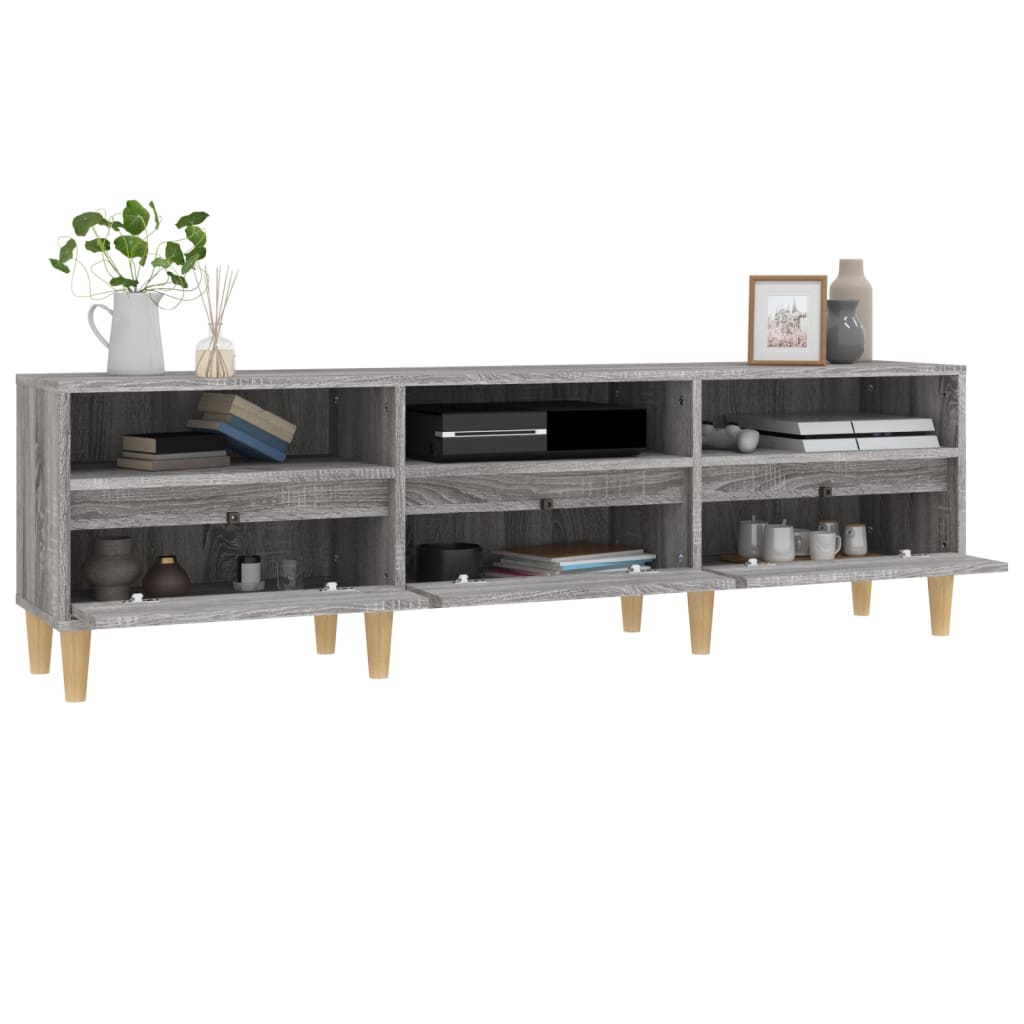 TV Cabinet Grey Sonoma 150x30x44.5 cm Engineered Wood