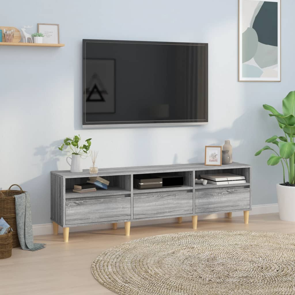 TV Cabinet Grey Sonoma 150x30x44.5 cm Engineered Wood