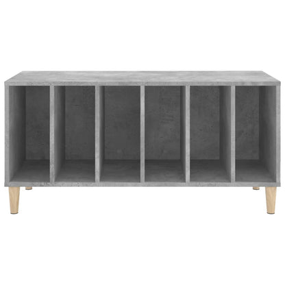Record Cabinet Concrete Grey 100x38x48 cm Engineered Wood