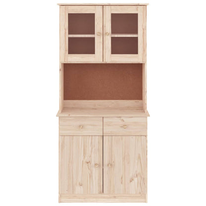 Highboard ALTA 77x35x165 cm Solid Wood Pine