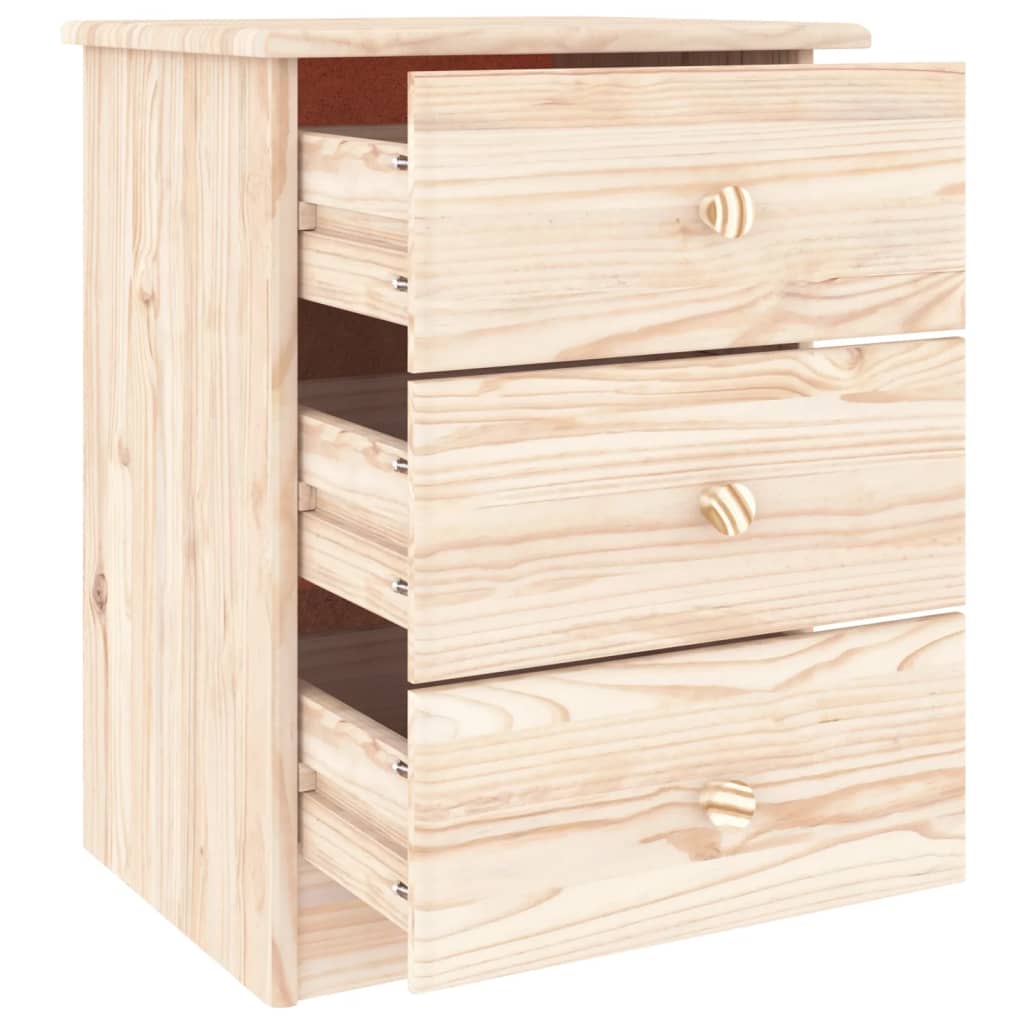 Bedside Cabinet ALTA 41x35x55.5 Solid Wood Pine