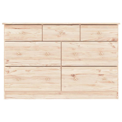 Chest of Drawers ALTA 112x35x73 cm Solid Wood Pine