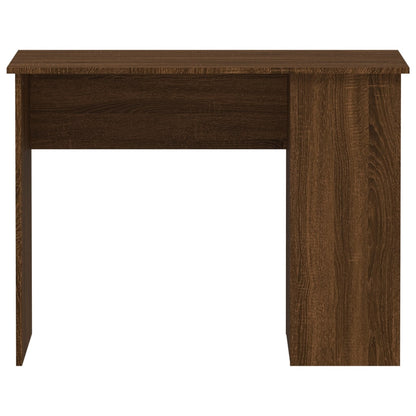 Desk Brown Oak 100x55x75 cm Engineered Wood