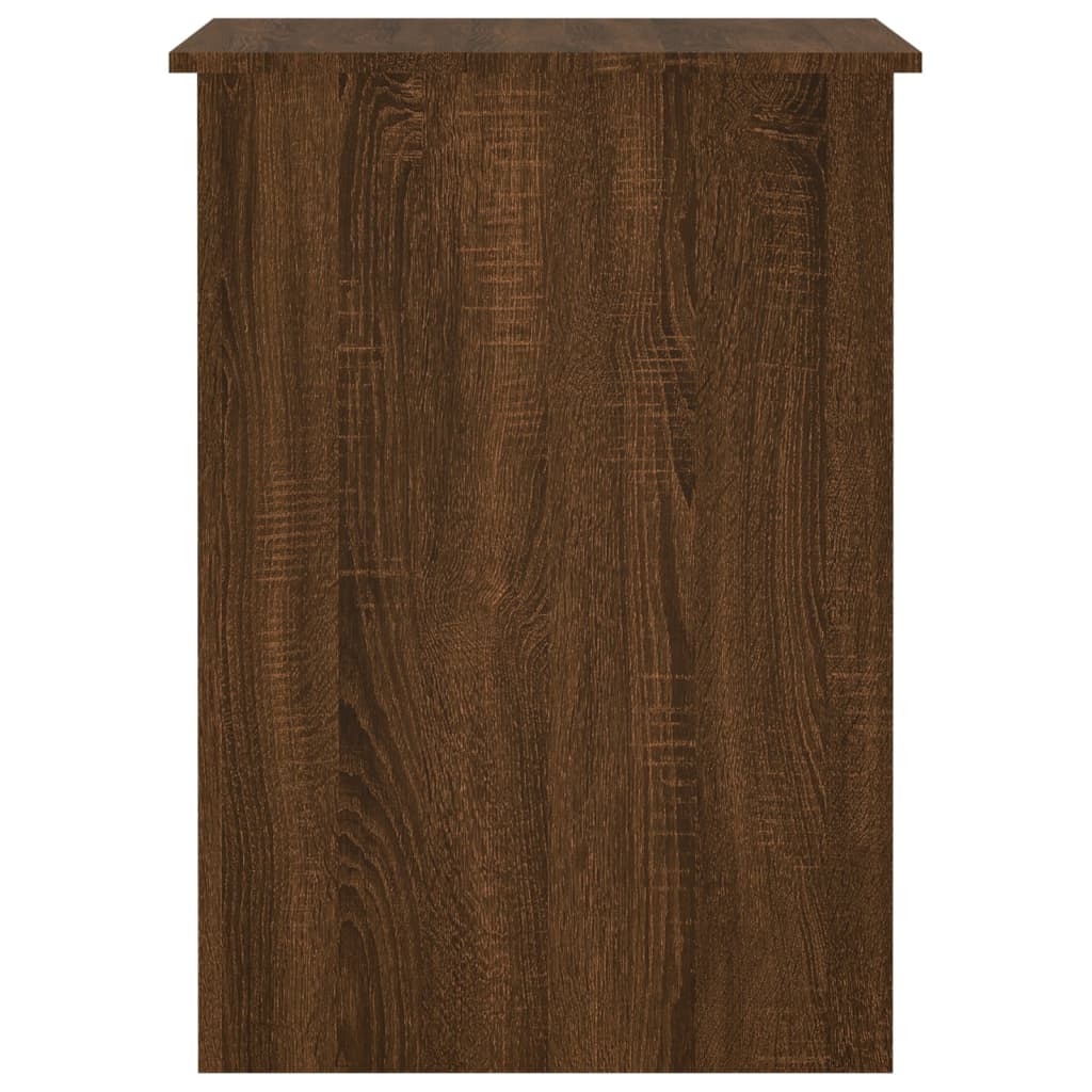 Desk Brown Oak 100x55x75 cm Engineered Wood