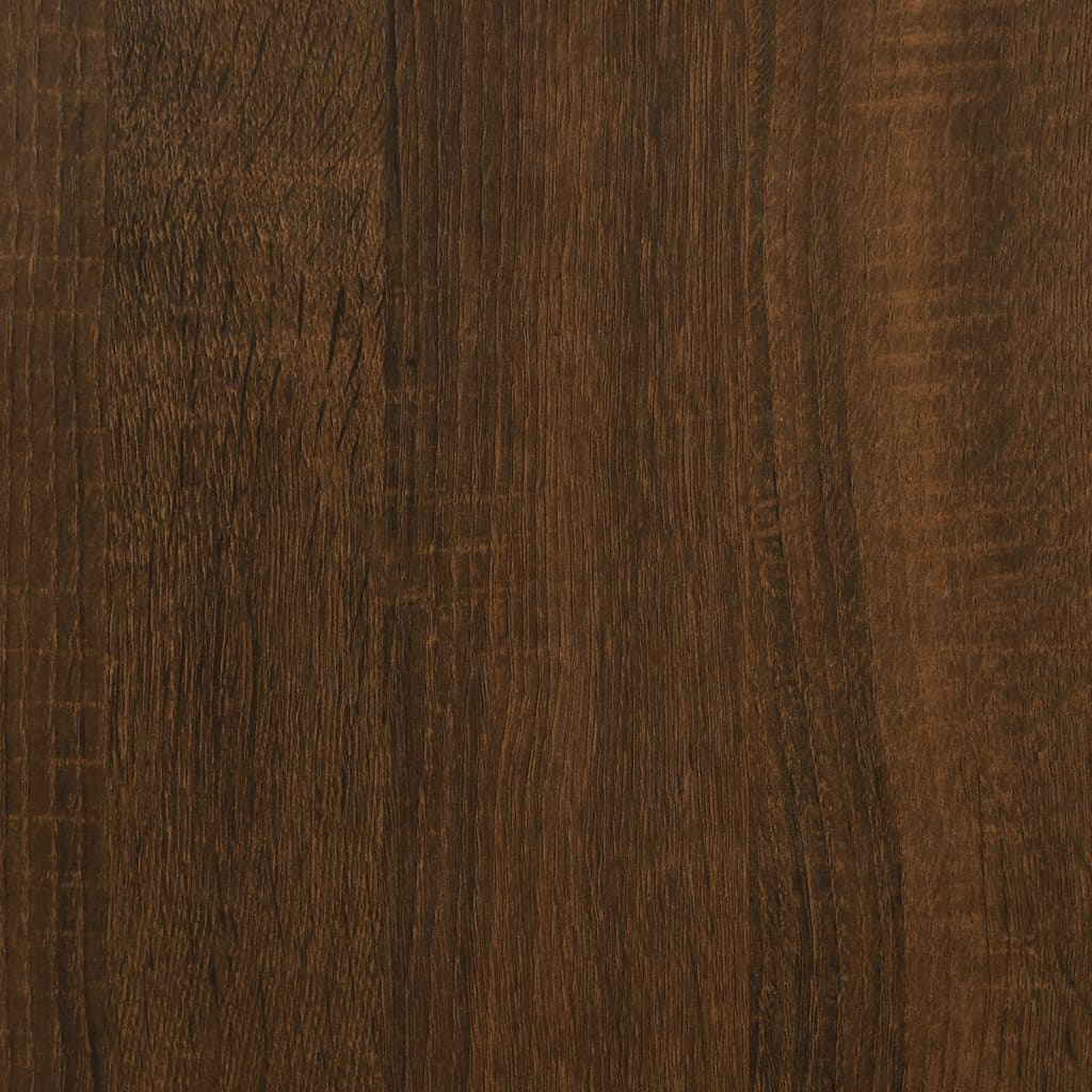 Desk Brown Oak 100x55x75 cm Engineered Wood