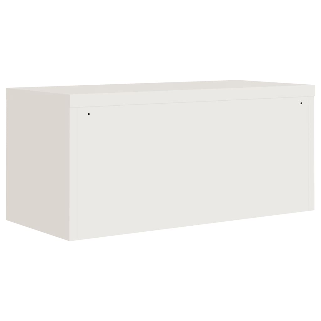 File Cabinet White 90x40x40 cm Steel