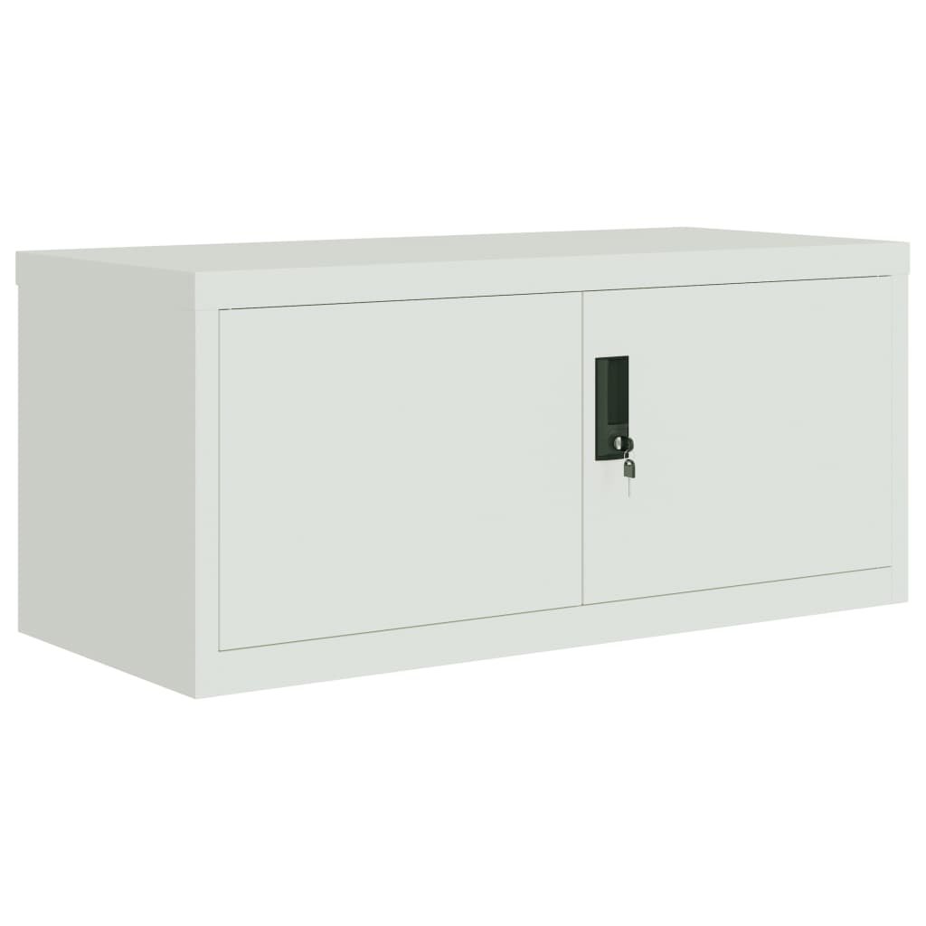 File Cabinet Light Grey 90x40x40 cm Steel