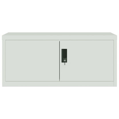 File Cabinet Light Grey 90x40x40 cm Steel