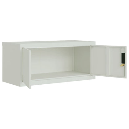 File Cabinet Light Grey 90x40x40 cm Steel