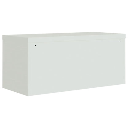 File Cabinet Light Grey 90x40x40 cm Steel