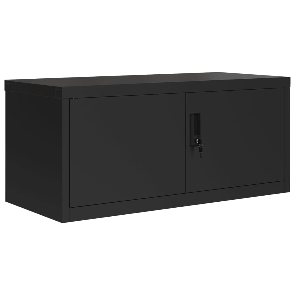 File Cabinet Black 90x40x40 cm Steel