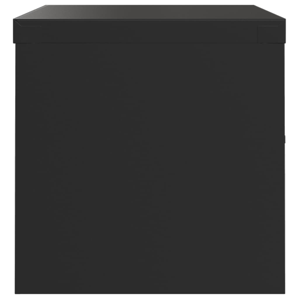 File Cabinet Black 90x40x40 cm Steel