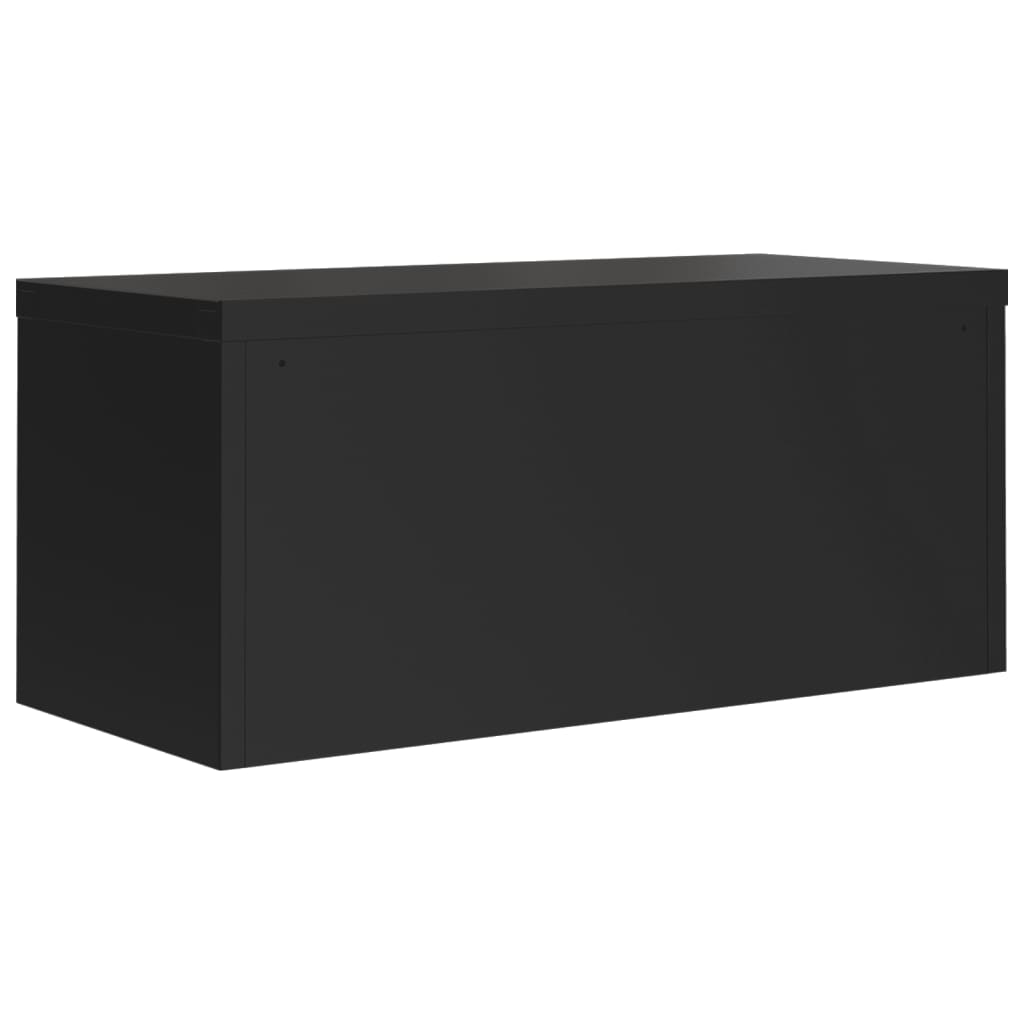 File Cabinet Black 90x40x40 cm Steel