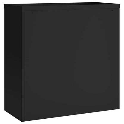 File Cabinet Black 90x40x90 cm Steel