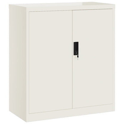 File Cabinet White 79x40x90 cm Steel