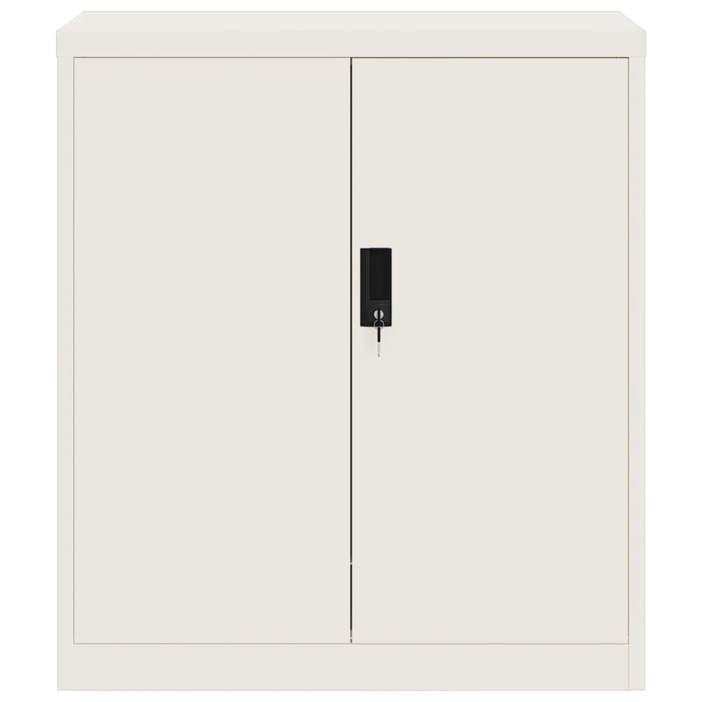 File Cabinet White 79x40x90 cm Steel