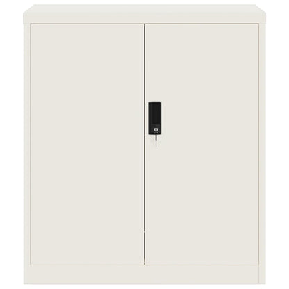 File Cabinet White 79x40x90 cm Steel