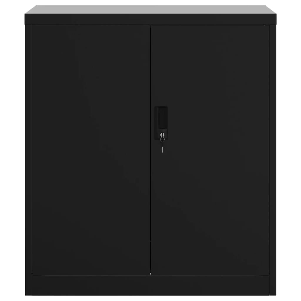 File Cabinet Black 79x40x90 cm Steel