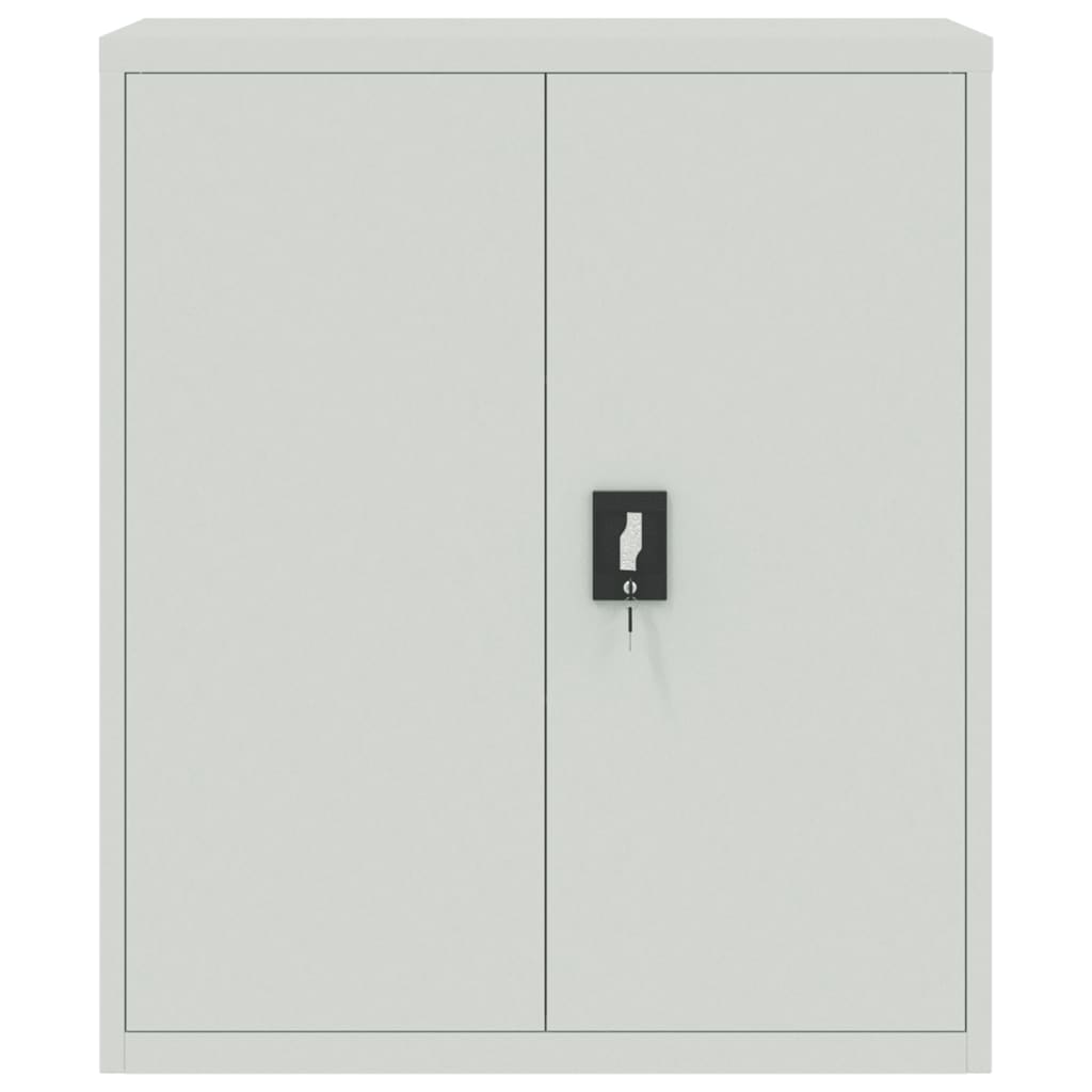 File Cabinet Light Grey 90x40x105 cm Steel