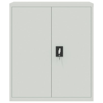 File Cabinet Light Grey 90x40x105 cm Steel