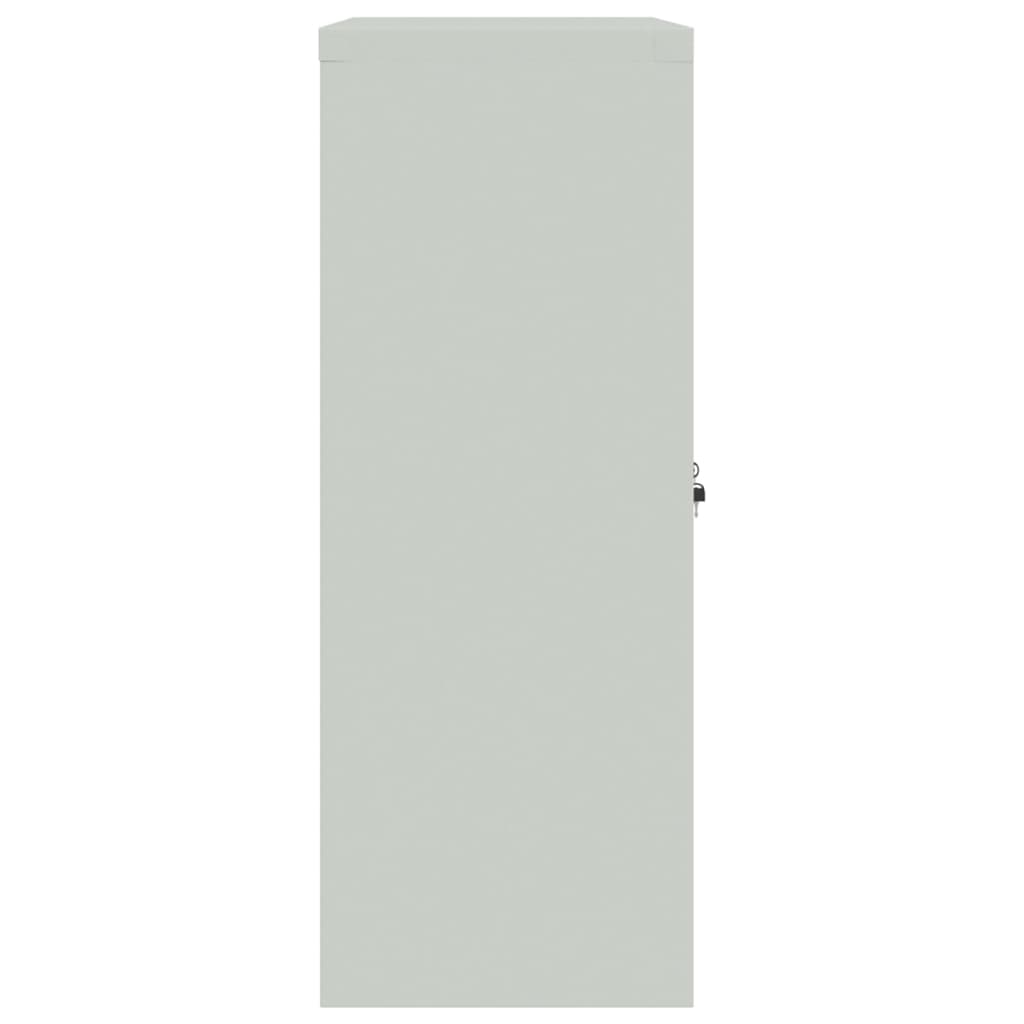 File Cabinet Light Grey 90x40x105 cm Steel