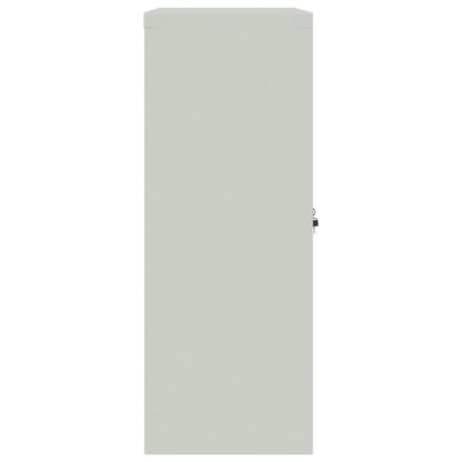 File Cabinet Light Grey 90x40x105 cm Steel