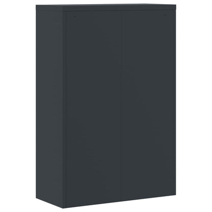 File Cabinet Anthracite and Red 90x40x140 cm Steel