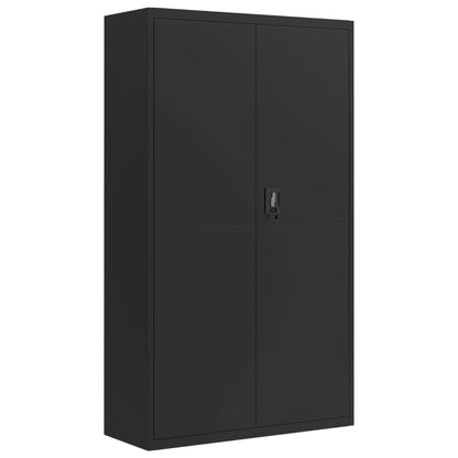 File Cabinet Black 105x40x180 cm Steel