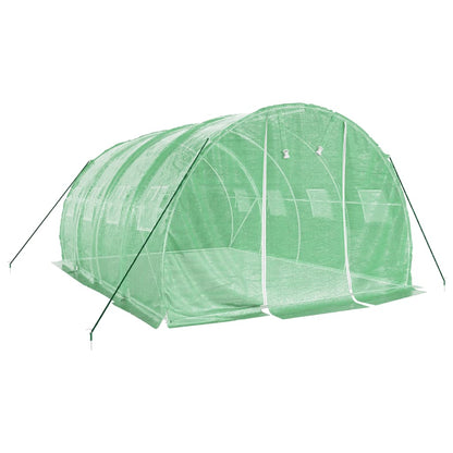 Greenhouse with Steel Frame Green 12 m² 4x3x2 m