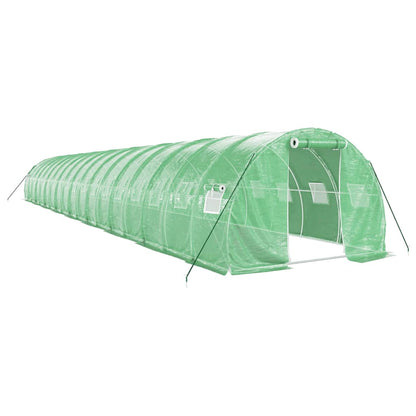 Greenhouse with Steel Frame Green 54 m² 18x3x2 m