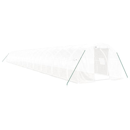 Greenhouse with Steel Frame White 72 m² 24x3x2 m